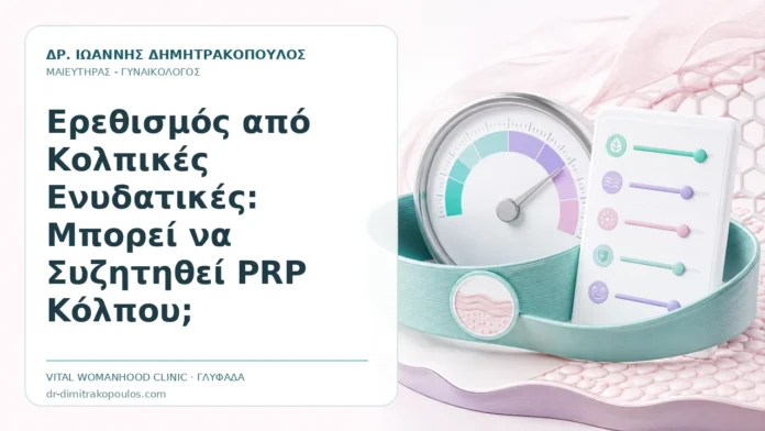 Ερεθισμός από Κολπικές Ενυδατικές: Μπορεί να Συζητηθεί PRP Κόλπου; Ερεθισμός από Κολπικές Ενυδατικές: Μπορεί να Συζητηθεί PRP Κόλπου; - Δρ. Ιωάννης Δημητρακόπουλος, Γυναικολόγος Γλυφάδα