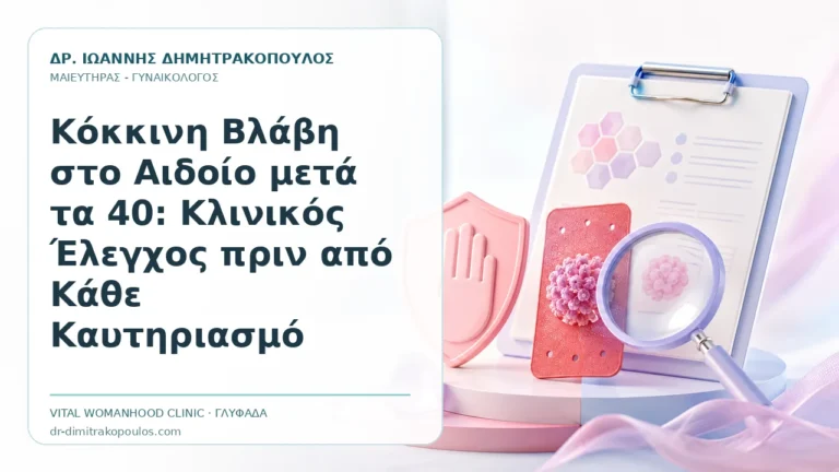 Κόκκινη Βλάβη στο Αιδοίο μετά τα 40: Κλινικός Έλεγχος πριν από Κάθε Καυτηριασμό - Δρ. Ιωάννης Δημητρακόπουλος, Γυναικολόγος Γλυφάδα