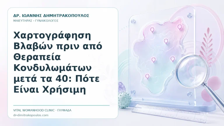 Χαρτογράφηση Βλαβών πριν από Θεραπεία Κονδυλωμάτων μετά τα 40: Πότε Είναι Χρήσιμη - Δρ. Ιωάννης Δημητρακόπουλος, Γυναικολόγος Γλυφάδα