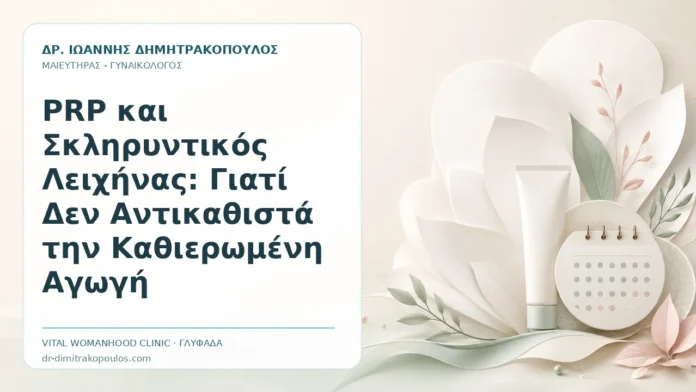 PRP και Σκληρυντικός Λειχήνας: Γιατί Δεν Αντικαθιστά την Καθιερωμένη Αγωγή PRP και Σκληρυντικός Λειχήνας: Γιατί Δεν Αντικαθιστά την Καθιερωμένη Αγωγή - Δρ. Ιωάννης Δημητρακόπουλος, Γυναικολόγος Γλυφάδα