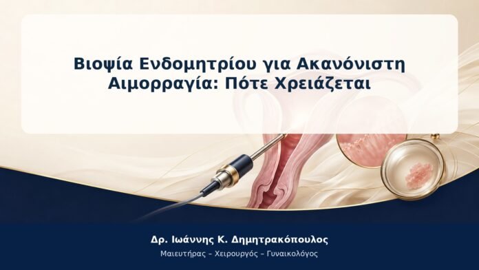Βιοψία Ενδομητρίου για Ακανόνιστη Αιμορραγία: Πότε Χρειάζεται Βιοψία Ενδομητρίου για Ακανόνιστη Αιμορραγία: Πότε Χρειάζεται