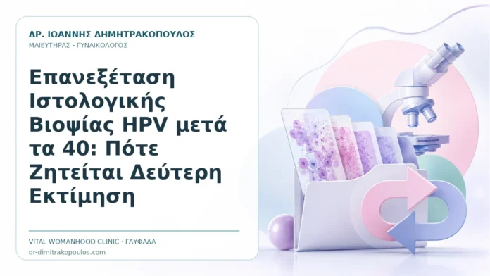 Επανεξέταση Ιστολογικής Βιοψίας HPV μετά τα 40: Πότε Ζητείται Δεύτερη Εκτίμηση Επανεξέταση Ιστολογικής Βιοψίας HPV μετά τα 40: Πότε Ζητείται Δεύτερη Εκτίμηση - Δρ. Ιωάννης Δημητρακόπουλος, Γυναικολόγος Γλυφάδα