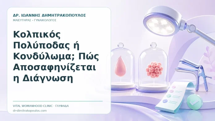 Κολπικός Πολύποδας ή Κονδύλωμα; Πώς Αποσαφηνίζεται η Διάγνωση Κολπικός Πολύποδας ή Κονδύλωμα; Πώς Αποσαφηνίζεται η Διάγνωση - Δρ. Ιωάννης Δημητρακόπουλος, Γυναικολόγος Γλυφάδα