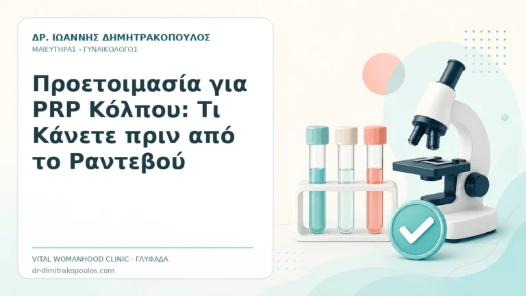Προετοιμασία για PRP Κόλπου: Τι Κάνετε πριν από το Ραντεβού - Δρ. Ιωάννης Δημητρακόπουλος, Γυναικολόγος Γλυφάδα
