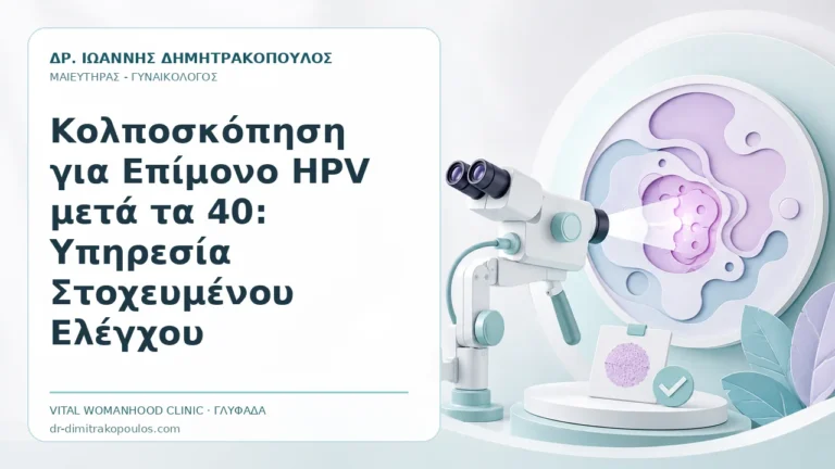 Κολποσκόπηση για Επίμονο HPV μετά τα 40: Υπηρεσία Στοχευμένου Ελέγχου - Δρ. Ιωάννης Δημητρακόπουλος, Γυναικολόγος Γλυφάδα
