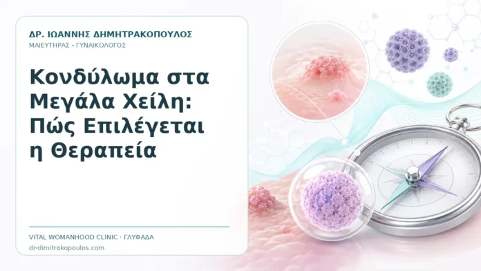 Κονδύλωμα στα Μεγάλα Χείλη: Πώς Επιλέγεται η Θεραπεία Κονδύλωμα στα Μεγάλα Χείλη: Πώς Επιλέγεται η Θεραπεία - Δρ. Ιωάννης Δημητρακόπουλος, Γυναικολόγος Γλυφάδα