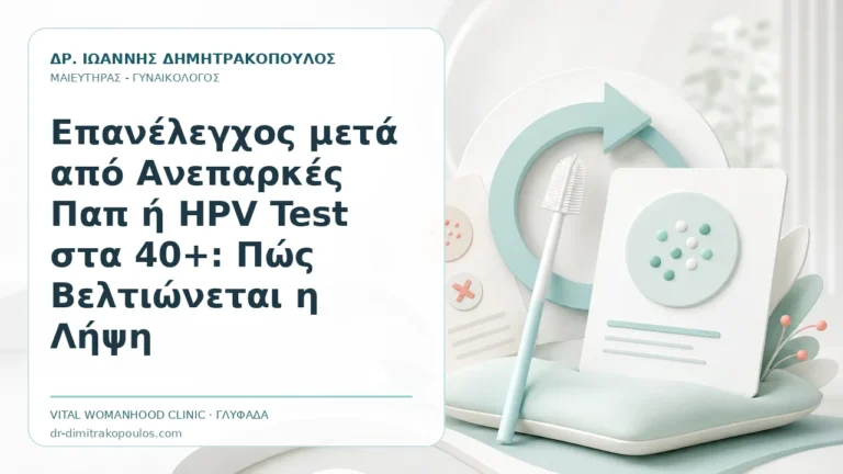 Επανέλεγχος μετά από Ανεπαρκές Παπ ή HPV Test στα 40+: Πώς Βελτιώνεται η Λήψη - Δρ. Ιωάννης Δημητρακόπουλος, Γυναικολόγος Γλυφάδα
