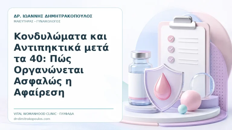Κονδυλώματα και Αντιπηκτικά μετά τα 40: Πώς Οργανώνεται Ασφαλώς η Αφαίρεση - Δρ. Ιωάννης Δημητρακόπουλος, Γυναικολόγος Γλυφάδα