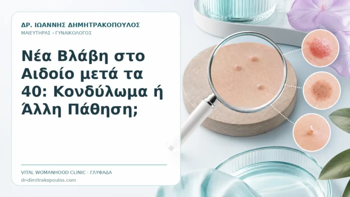 Νέα Βλάβη στο Αιδοίο μετά τα 40: Κονδύλωμα ή Άλλη Πάθηση; Νέα Βλάβη στο Αιδοίο μετά τα 40: Κονδύλωμα ή Άλλη Πάθηση; - Δρ. Ιωάννης Δημητρακόπουλος, Γυναικολόγος Γλυφάδα