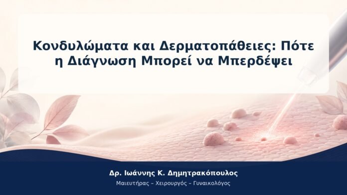 Κονδυλώματα και Δερματοπάθειες: Πότε η Διάγνωση Μπορεί να Μπερδέψει