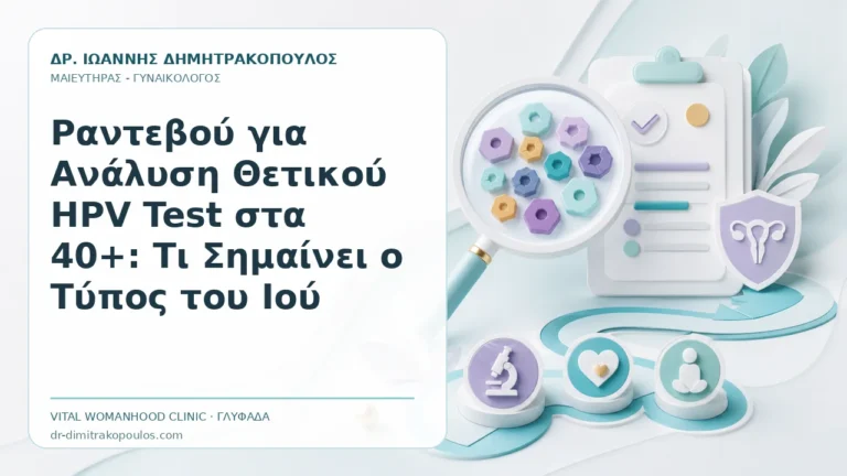 Ραντεβού για Ανάλυση Θετικού HPV Test στα 40+: Τι Σημαίνει ο Τύπος του Ιού - Δρ. Ιωάννης Δημητρακόπουλος, Γυναικολόγος Γλυφάδα