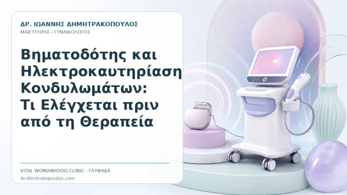 Βηματοδότης και Ηλεκτροκαυτηρίαση Κονδυλωμάτων: Τι Ελέγχεται πριν από τη Θεραπεία Βηματοδότης και Ηλεκτροκαυτηρίαση Κονδυλωμάτων: Τι Ελέγχεται πριν από τη Θεραπεία - Δρ. Ιωάννης Δημητρακόπουλος, Γυναικολόγος Γλυφάδα