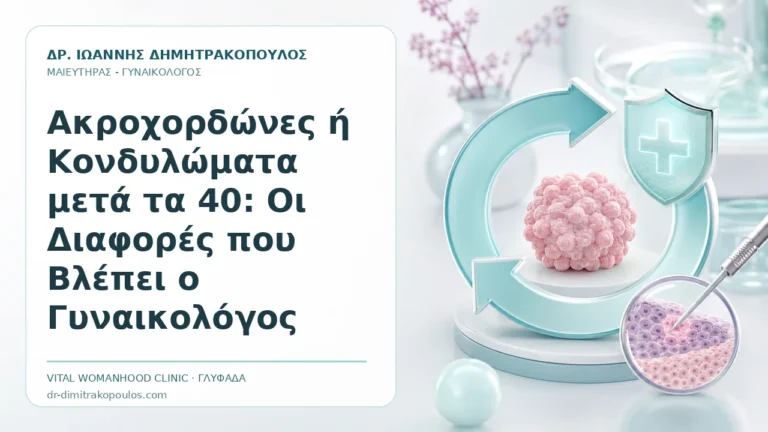 Ακροχορδώνες ή Κονδυλώματα μετά τα 40: Οι Διαφορές που Βλέπει ο Γυναικολόγος - Δρ. Ιωάννης Δημητρακόπουλος, Γυναικολόγος Γλυφάδα