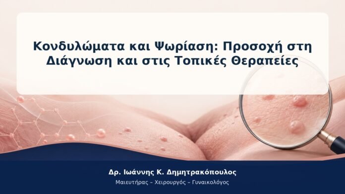 Κονδυλώματα και Ψωρίαση: Προσοχή στη Διάγνωση και στις Τοπικές Θεραπείες Κονδυλώματα και Ψωρίαση: Προσοχή στη Διάγνωση και στις Τοπικές Θεραπείες