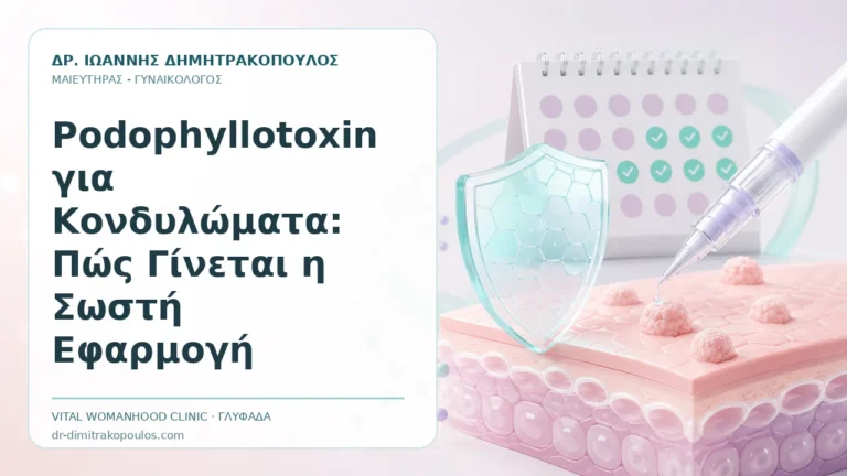Podophyllotoxin για Κονδυλώματα: Πώς Γίνεται η Σωστή Εφαρμογή - Δρ. Ιωάννης Δημητρακόπουλος, Γυναικολόγος Γλυφάδα