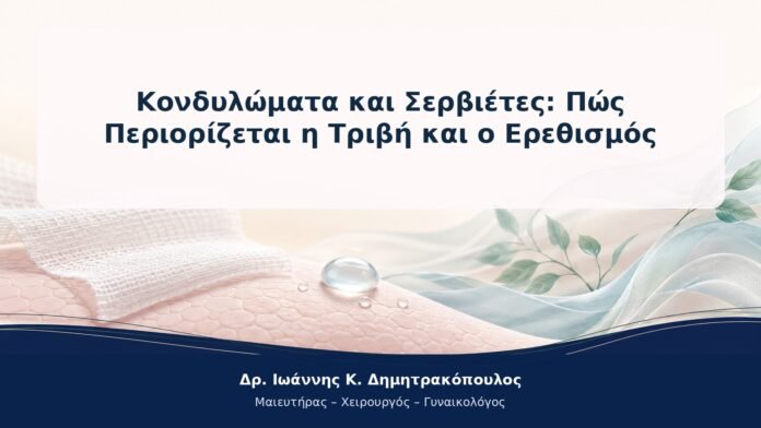 Κονδυλώματα και Σερβιέτες: Πώς Περιορίζεται η Τριβή και ο Ερεθισμός
