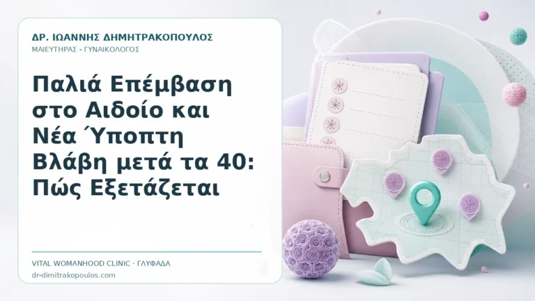 Παλιά Επέμβαση στο Αιδοίο και Νέα Ύποπτη Βλάβη μετά τα 40: Πώς Εξετάζεται - Δρ. Ιωάννης Δημητρακόπουλος, Γυναικολόγος Γλυφάδα