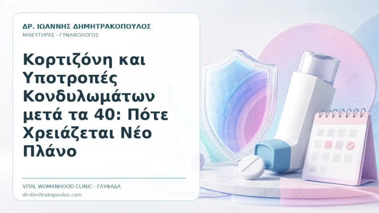 Κορτιζόνη και Υποτροπές Κονδυλωμάτων μετά τα 40: Πότε Χρειάζεται Νέο Πλάνο - Δρ. Ιωάννης Δημητρακόπουλος, Γυναικολόγος Γλυφάδα