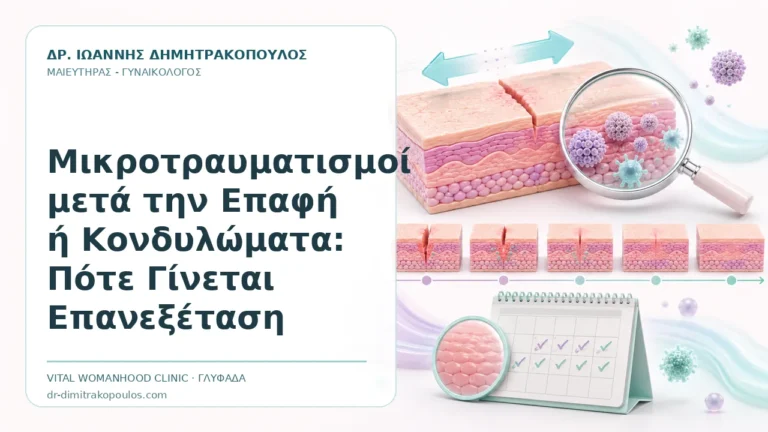 Μικροτραυματισμοί μετά την Επαφή ή Κονδυλώματα: Πότε Γίνεται Επανεξέταση - Δρ. Ιωάννης Δημητρακόπουλος, Γυναικολόγος Γλυφάδα