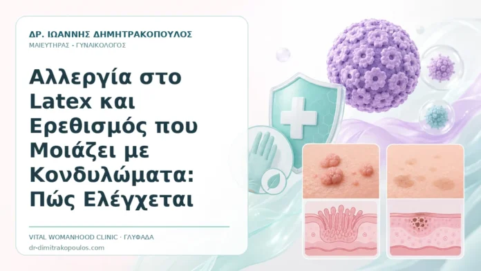 Αλλεργία στο Latex και Ερεθισμός που Μοιάζει με Κονδυλώματα: Πώς Ελέγχεται Αλλεργία στο Latex και Ερεθισμός που Μοιάζει με Κονδυλώματα: Πώς Ελέγχεται - Δρ. Ιωάννης Δημητρακόπουλος, Γυναικολόγος Γλυφάδα