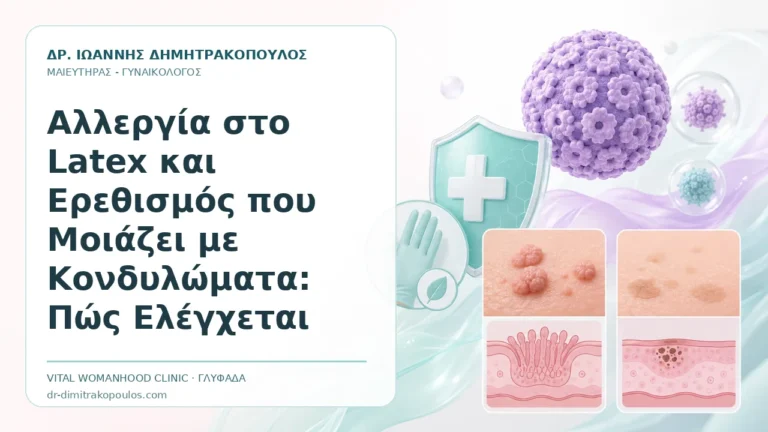 Αλλεργία στο Latex και Ερεθισμός που Μοιάζει με Κονδυλώματα: Πώς Ελέγχεται - Δρ. Ιωάννης Δημητρακόπουλος, Γυναικολόγος Γλυφάδα
