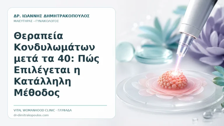 Θεραπεία Κονδυλωμάτων μετά τα 40: Πώς Επιλέγεται η Κατάλληλη Μέθοδος - Δρ. Ιωάννης Δημητρακόπουλος, Γυναικολόγος Γλυφάδα