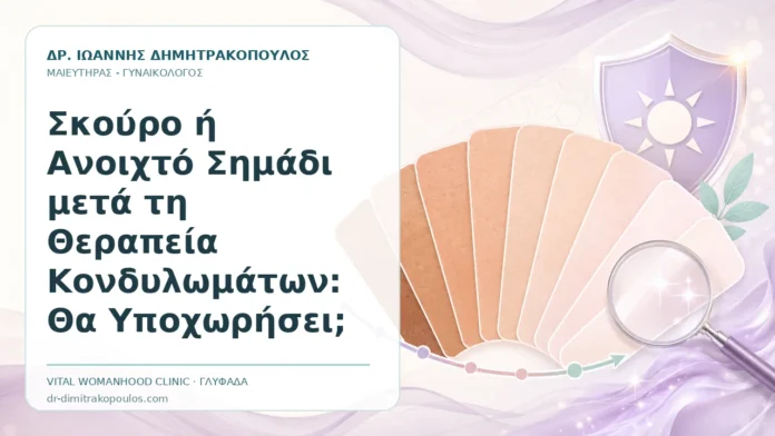 Σκούρο ή Ανοιχτό Σημάδι μετά τη Θεραπεία Κονδυλωμάτων: Θα Υποχωρήσει; - Δρ. Ιωάννης Δημητρακόπουλος, Γυναικολόγος Γλυφάδα