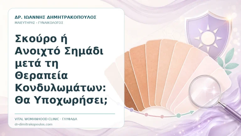 Σκούρο ή Ανοιχτό Σημάδι μετά τη Θεραπεία Κονδυλωμάτων: Θα Υποχωρήσει; - Δρ. Ιωάννης Δημητρακόπουλος, Γυναικολόγος Γλυφάδα