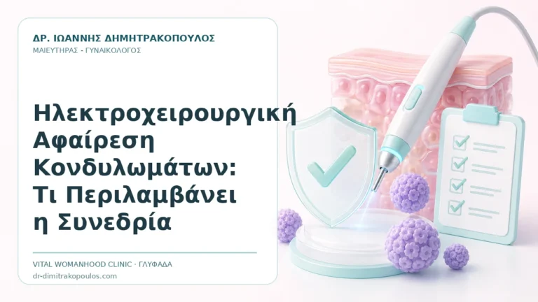 Ηλεκτροχειρουργική Αφαίρεση Κονδυλωμάτων: Τι Περιλαμβάνει η Συνεδρία - Δρ. Ιωάννης Δημητρακόπουλος, Γυναικολόγος Γλυφάδα