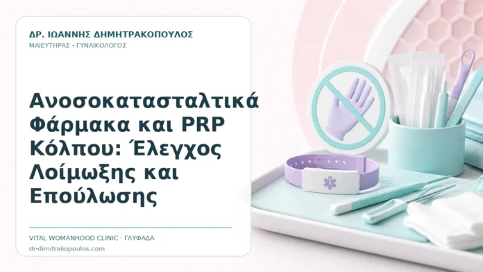 Ανοσοκατασταλτικά Φάρμακα και PRP Κόλπου: Έλεγχος Λοίμωξης και Επούλωσης - Δρ. Ιωάννης Δημητρακόπουλος, Γυναικολόγος Γλυφάδα
