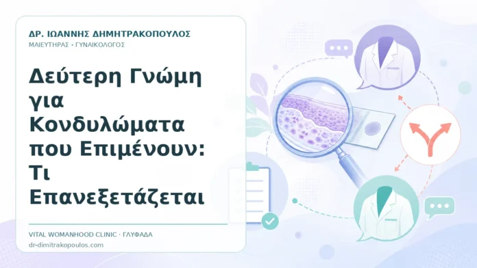 Δεύτερη Γνώμη για Κονδυλώματα που Επιμένουν: Τι Επανεξετάζεται - Δρ. Ιωάννης Δημητρακόπουλος, Γυναικολόγος Γλυφάδα