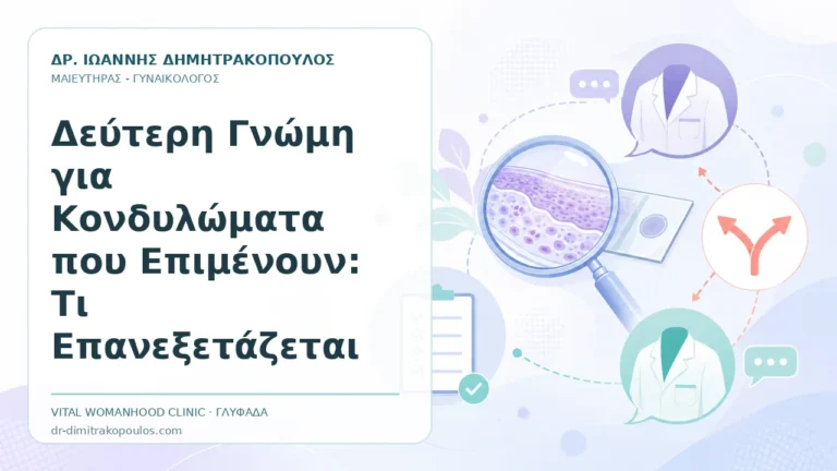 Δεύτερη Γνώμη για Κονδυλώματα που Επιμένουν: Τι Επανεξετάζεται - Δρ. Ιωάννης Δημητρακόπουλος, Γυναικολόγος Γλυφάδα