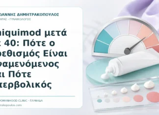 Imiquimod μετά τα 40: Πότε ο Ερεθισμός Είναι Αναμενόμενος και Πότε Υπερβολικός - Δρ. Ιωάννης Δημητρακόπουλος, Γυναικολόγος Γλυφάδα