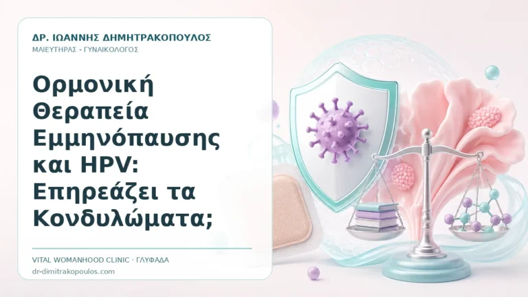 Ορμονική Θεραπεία Εμμηνόπαυσης και HPV: Επηρεάζει τα Κονδυλώματα; - Δρ. Ιωάννης Δημητρακόπουλος, Γυναικολόγος Γλυφάδα