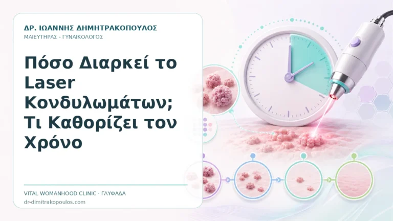 Πόσο Διαρκεί το Laser Κονδυλωμάτων; Τι Καθορίζει τον Χρόνο - Δρ. Ιωάννης Δημητρακόπουλος, Γυναικολόγος Γλυφάδα