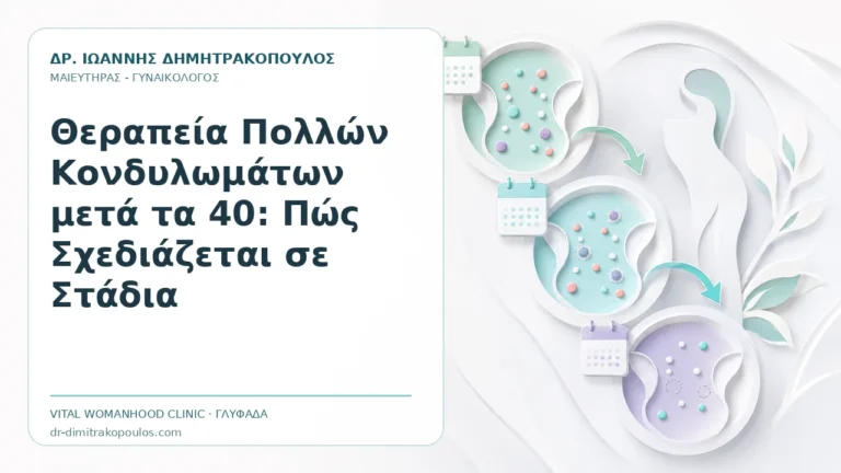 Θεραπεία Πολλών Κονδυλωμάτων μετά τα 40: Πώς Σχεδιάζεται σε Στάδια - Δρ. Ιωάννης Δημητρακόπουλος, Γυναικολόγος Γλυφάδα