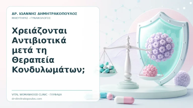 Χρειάζονται Αντιβιοτικά μετά τη Θεραπεία Κονδυλωμάτων; - Δρ. Ιωάννης Δημητρακόπουλος, Γυναικολόγος Γλυφάδα