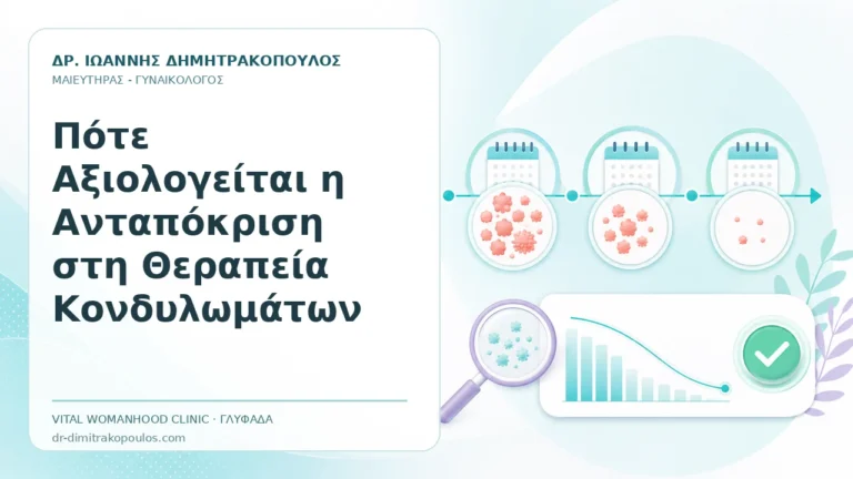 Πότε Αξιολογείται η Ανταπόκριση στη Θεραπεία Κονδυλωμάτων - Δρ. Ιωάννης Δημητρακόπουλος, Γυναικολόγος Γλυφάδα