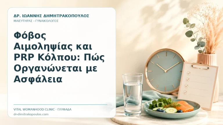 Φόβος Αιμοληψίας και PRP Κόλπου: Πώς Οργανώνεται με Ασφάλεια - Δρ. Ιωάννης Δημητρακόπουλος, Γυναικολόγος Γλυφάδα