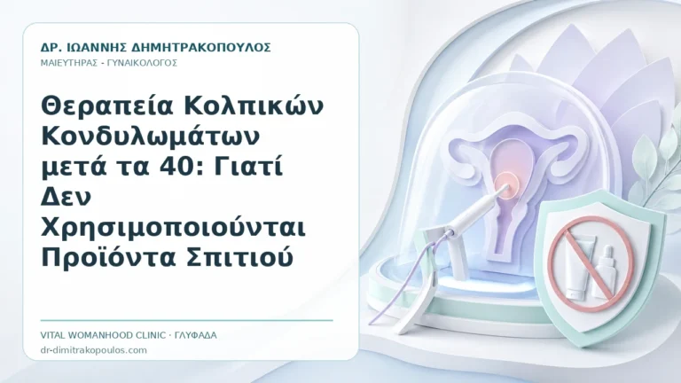 Θεραπεία Κολπικών Κονδυλωμάτων μετά τα 40: Γιατί Δεν Χρησιμοποιούνται Προϊόντα Σπιτιού - Δρ. Ιωάννης Δημητρακόπουλος, Γυναικολόγος Γλυφάδα