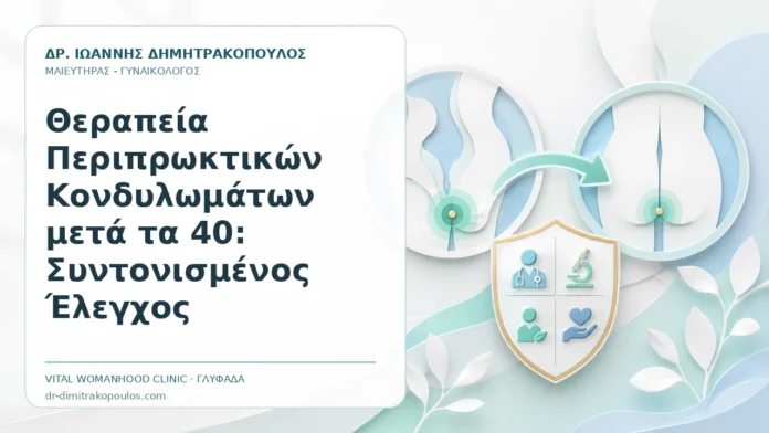 Θεραπεία Περιπρωκτικών Κονδυλωμάτων μετά τα 40: Συντονισμένος Έλεγχος Θεραπεία Περιπρωκτικών Κονδυλωμάτων μετά τα 40: Συντονισμένος Έλεγχος - Δρ. Ιωάννης Δημητρακόπουλος, Γυναικολόγος Γλυφάδα
