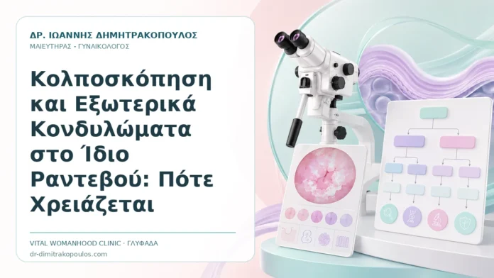 Κολποσκόπηση και Εξωτερικά Κονδυλώματα στο Ίδιο Ραντεβού: Πότε Χρειάζεται Κολποσκόπηση και Εξωτερικά Κονδυλώματα στο Ίδιο Ραντεβού: Πότε Χρειάζεται - Δρ. Ιωάννης Δημητρακόπουλος, Γυναικολόγος Γλυφάδα
