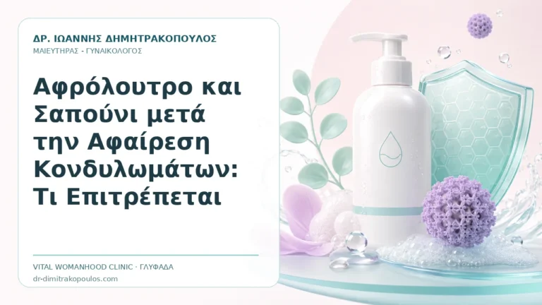 Αφρόλουτρο και Σαπούνι μετά την Αφαίρεση Κονδυλωμάτων: Τι Επιτρέπεται - Δρ. Ιωάννης Δημητρακόπουλος, Γυναικολόγος Γλυφάδα