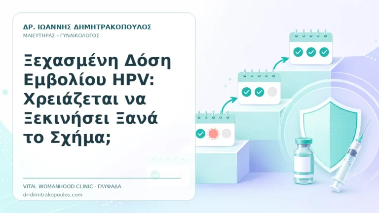 Ξεχασμένη Δόση Εμβολίου HPV: Χρειάζεται να Ξεκινήσει Ξανά το Σχήμα; - Δρ. Ιωάννης Δημητρακόπουλος, Γυναικολόγος Γλυφάδα