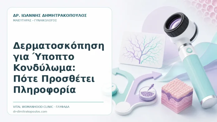 Δερματοσκόπηση για Ύποπτο Κονδύλωμα: Πότε Προσθέτει Πληροφορία Δερματοσκόπηση για Ύποπτο Κονδύλωμα: Πότε Προσθέτει Πληροφορία - Δρ. Ιωάννης Δημητρακόπουλος, Γυναικολόγος Γλυφάδα
