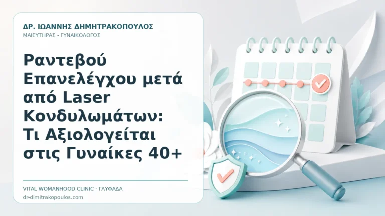 Ραντεβού Επανελέγχου μετά από Laser Κονδυλωμάτων: Τι Αξιολογείται στις Γυναίκες 40+ - Δρ. Ιωάννης Δημητρακόπουλος, Γυναικολόγος Γλυφάδα