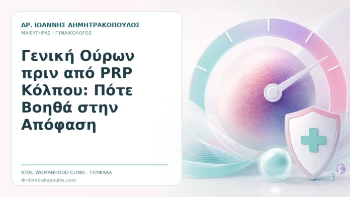 Γενική Ούρων πριν από PRP Κόλπου: Πότε Βοηθά στην Απόφαση Γενική Ούρων πριν από PRP Κόλπου: Πότε Βοηθά στην Απόφαση - Δρ. Ιωάννης Δημητρακόπουλος, Γυναικολόγος Γλυφάδα