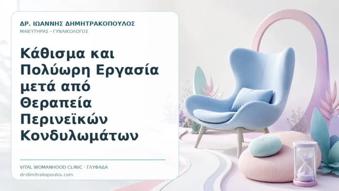 Κάθισμα και Πολύωρη Εργασία μετά από Θεραπεία Περινεϊκών Κονδυλωμάτων Κάθισμα και Πολύωρη Εργασία μετά από Θεραπεία Περινεϊκών Κονδυλωμάτων - Δρ. Ιωάννης Δημητρακόπουλος, Γυναικολόγος Γλυφάδα