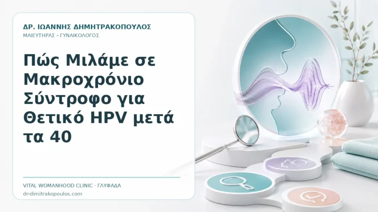 Πώς Μιλάμε σε Μακροχρόνιο Σύντροφο για Θετικό HPV μετά τα 40 - Δρ. Ιωάννης Δημητρακόπουλος, Γυναικολόγος Γλυφάδα