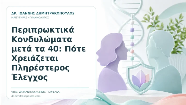 Περιπρωκτικά Κονδυλώματα μετά τα 40: Πότε Χρειάζεται Πληρέστερος Έλεγχος - Δρ. Ιωάννης Δημητρακόπουλος, Γυναικολόγος Γλυφάδα